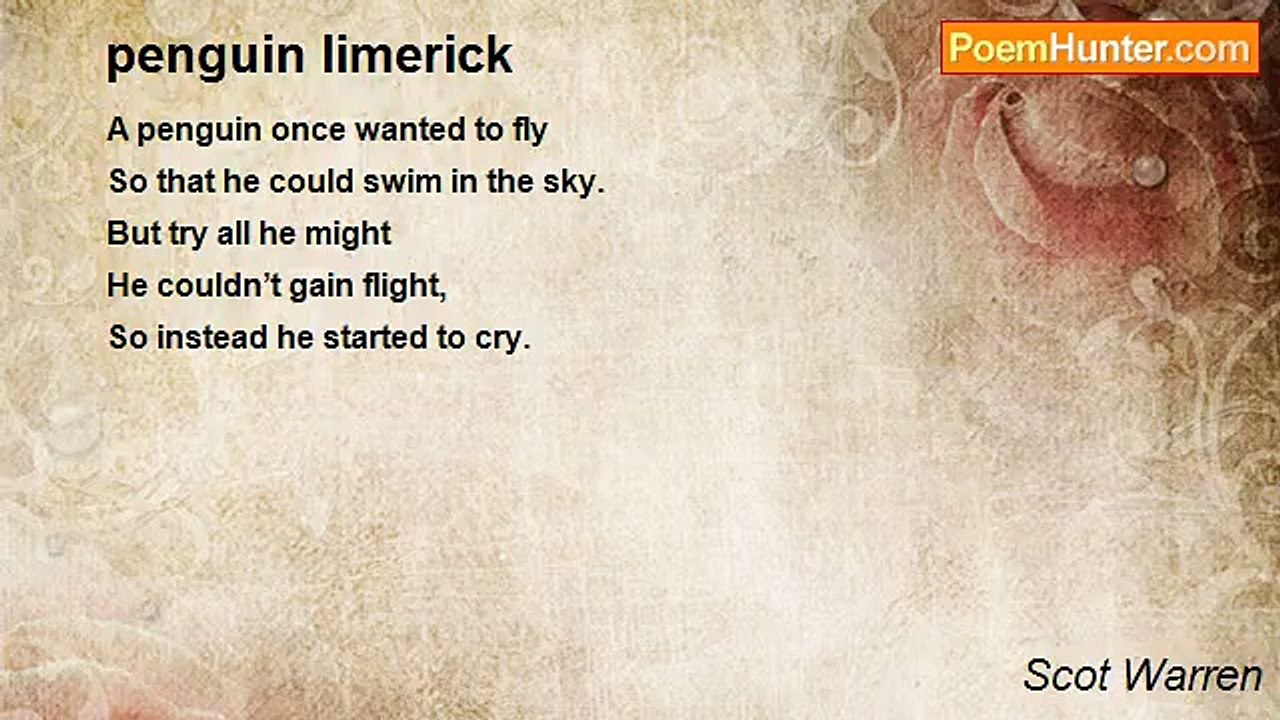 Scot Warren - penguin limerick
