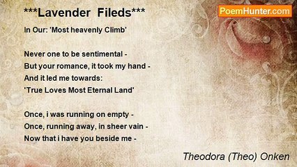 Theodora (Theo) Onken - ***Lavender  Fileds***
