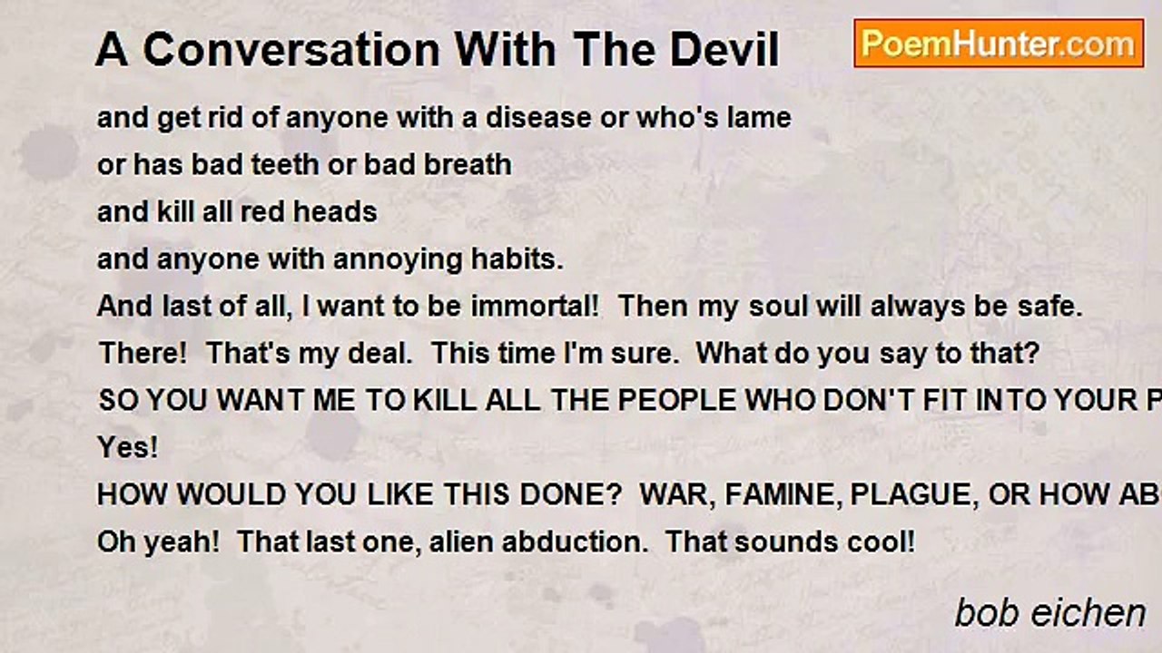 bob eichen - A Conversation With The Devil