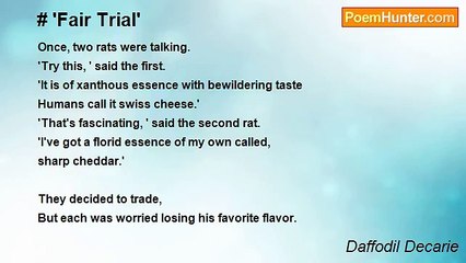 Daffodil Decarie - # 'Fair Trial'