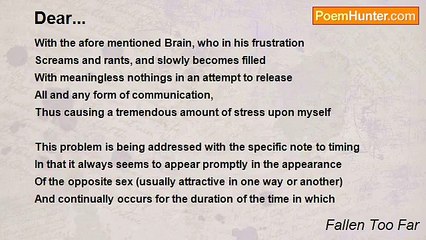 Fallen Too Far - Dear...