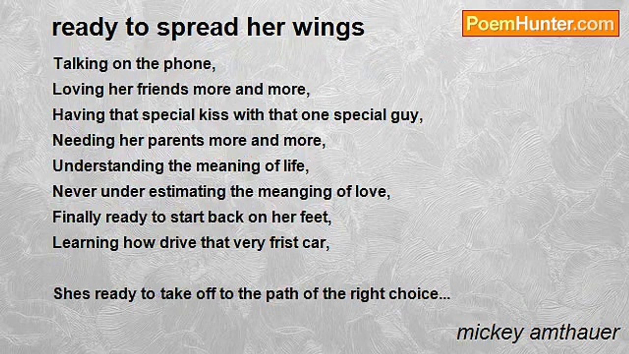 mickey amthauer - ready to spread her wings