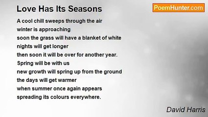 David Harris - Love Has Its Seasons