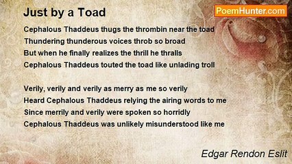 Edgar Rendon Eslit - Just by a Toad