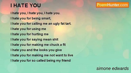 simone edwards - I HATE YOU