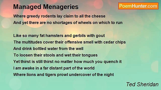 Ted Sheridan - Managed Menageries