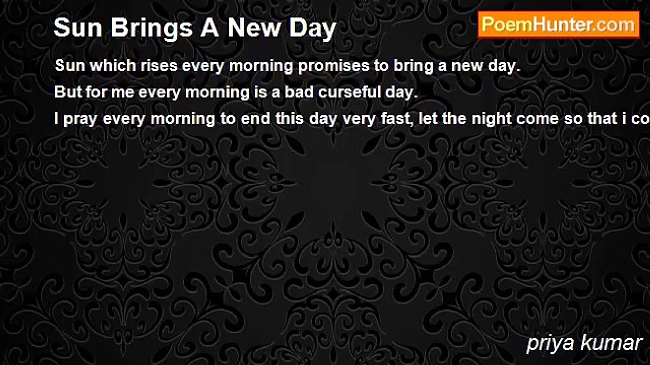 priya kumar - Sun Brings A New Day