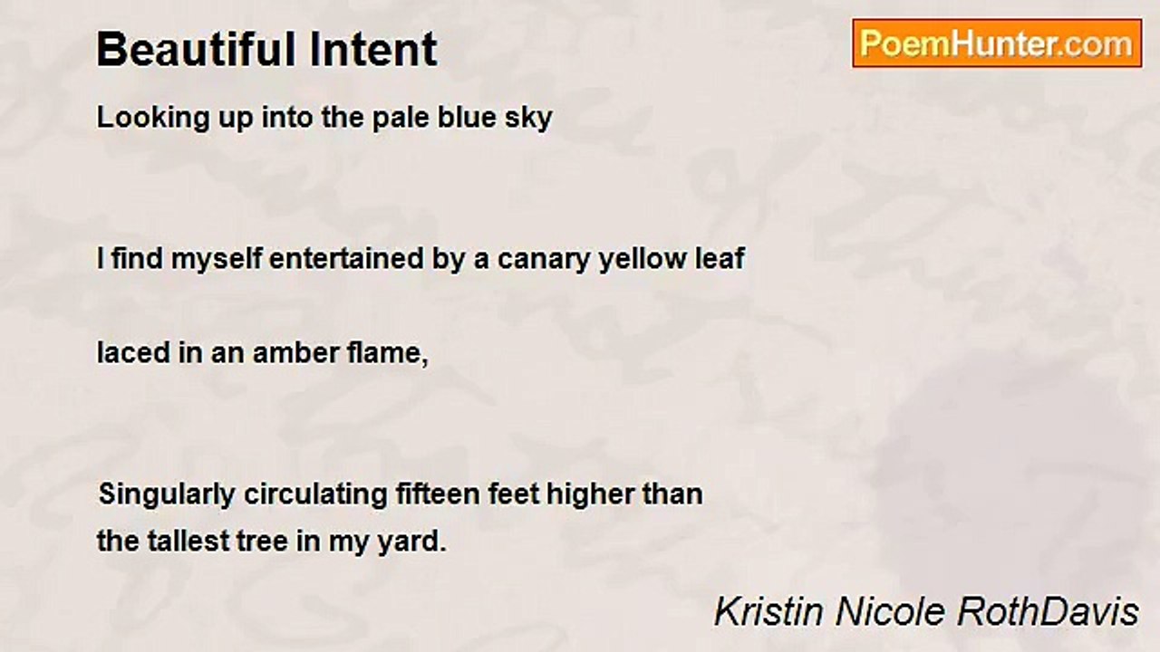 Kristin Nicole RothDavis - Beautiful Intent