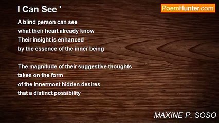 MAXINE P. SOSO - I Can See '