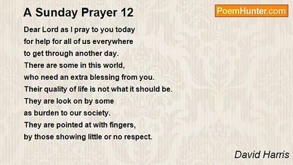 David Harris - A Sunday Prayer 12