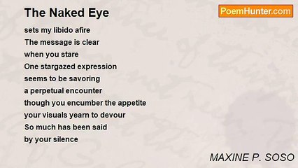 MAXINE P. SOSO - The Naked Eye