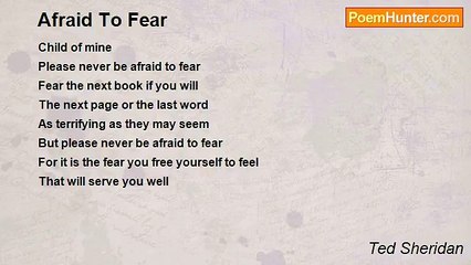 Ted Sheridan - Afraid To Fear