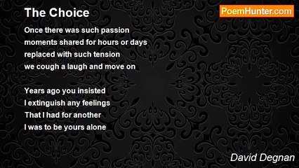 David Degnan - The Choice
