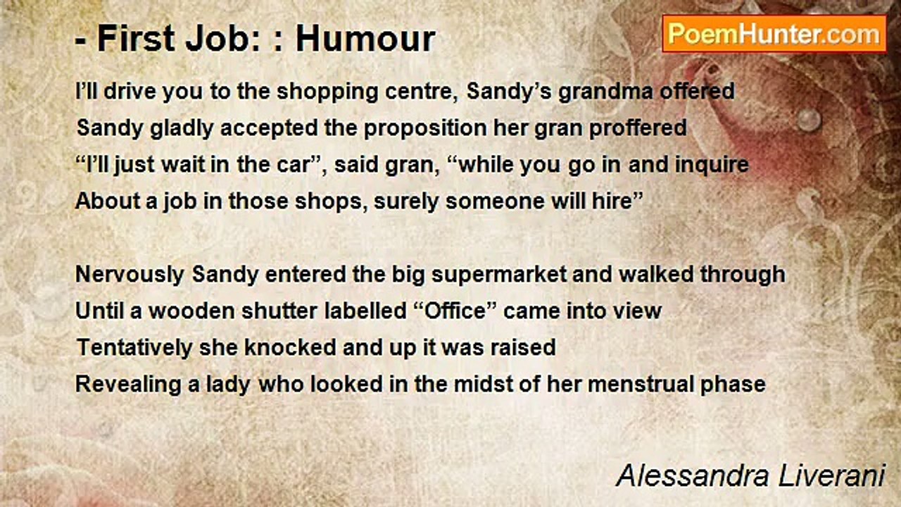 Alessandra Liverani - - First Job: : Humour