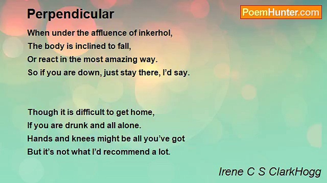 Irene C S ClarkHogg - Perpendicular