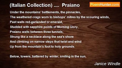 Janice Windle - (Italian Collection) ....  Praiano