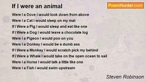 Steven Robinson - If I were an animal