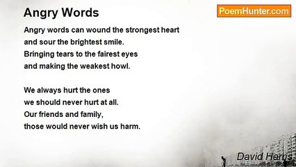 David Harris - Angry Words