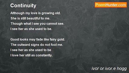 ivor or ivor.e hogg - Continuity