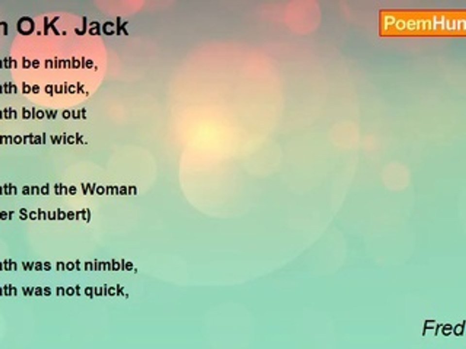 Fred Babbin - I’m O.K. Jack