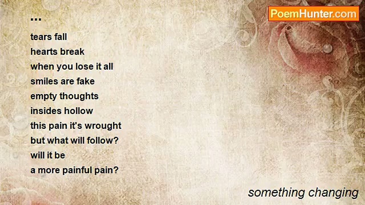 something changing - ...