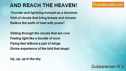 Subbaraman N V - AND REACH THE HEAVEN!