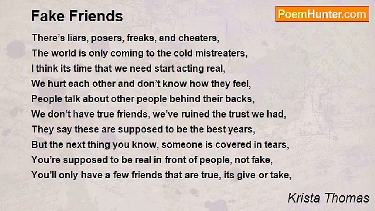 Krista Thomas - Fake Friends