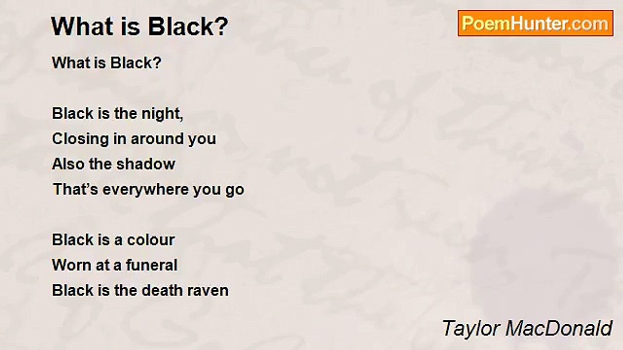 Taylor MacDonald - What is Black?