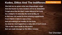 Ted Sheridan - Kudos, Dittos And The Indifference Of Dildos