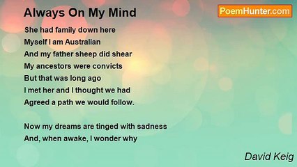 David Keig - Always On My Mind