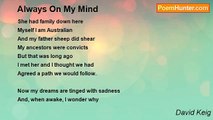David Keig - Always On My Mind