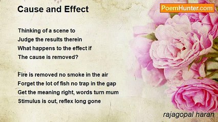 rajagopal haran - Cause and Effect