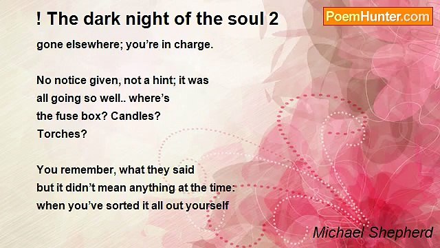 Michael Shepherd - ! The dark night of the soul 2