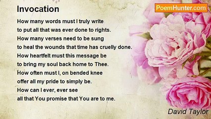 David Taylor - Invocation