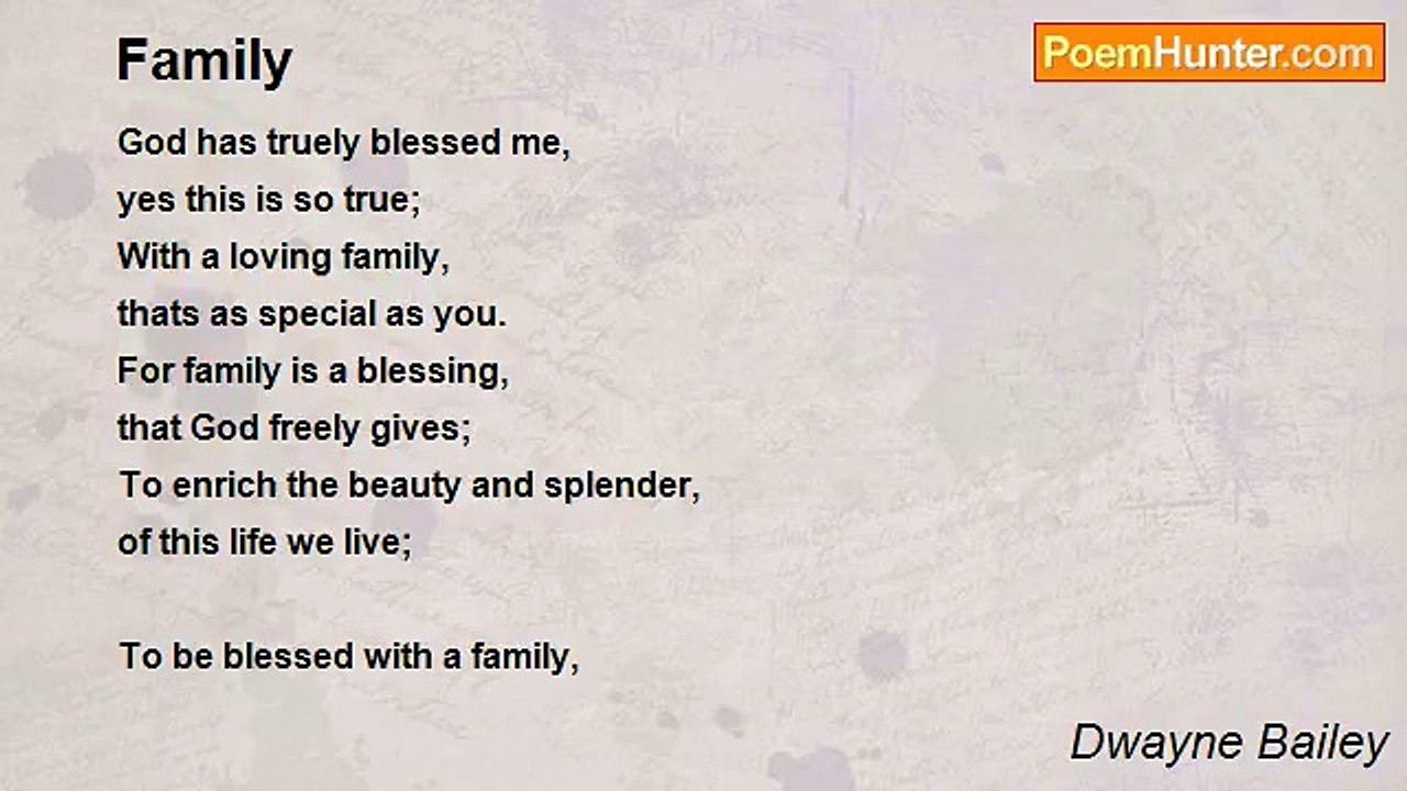 Dwayne Bailey - Family
