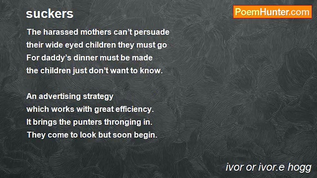 ivor or ivor.e hogg - suckers