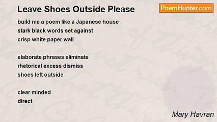 Mary Havran - Leave Shoes Outside Please