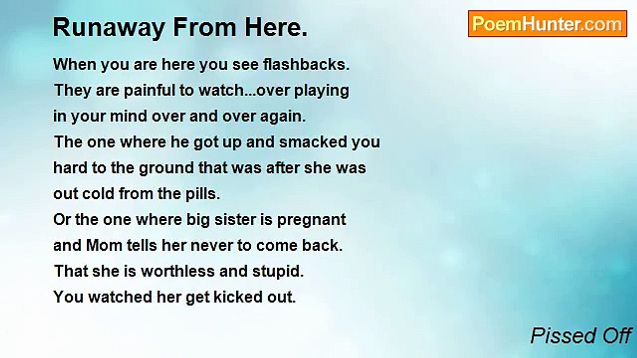 Pissed Off - Runaway From Here.