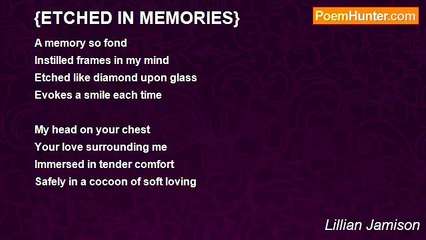 Lillian Jamison - {ETCHED IN MEMORIES}