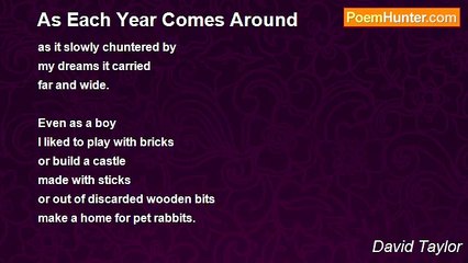 David Taylor - As Each Year Comes Around