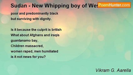 Vikram G. Aarella - Sudan - New Whipping boy of West