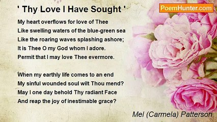 Carmela Patterson - ' Thy Love I Have Sought '
