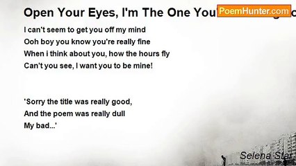 Selena Star - Open Your Eyes, I'm The One You're Looking For! (short)