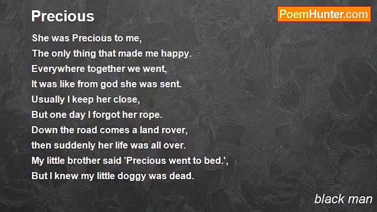 black man - Precious