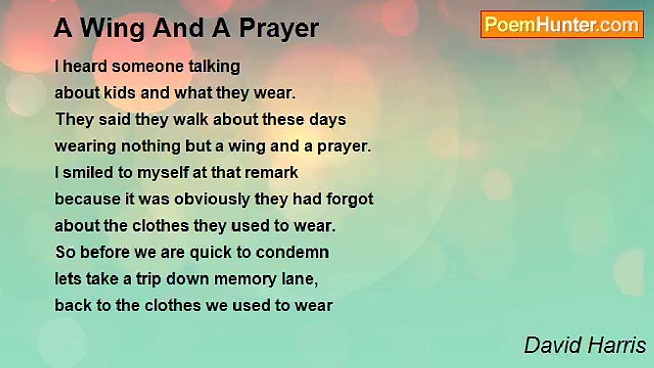 David Harris - A Wing And A Prayer