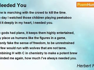 Herbert Nehrlich - I Needed You