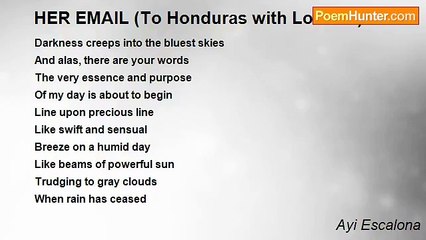 Ayi Escalona - HER EMAIL (To Honduras with Love VII)