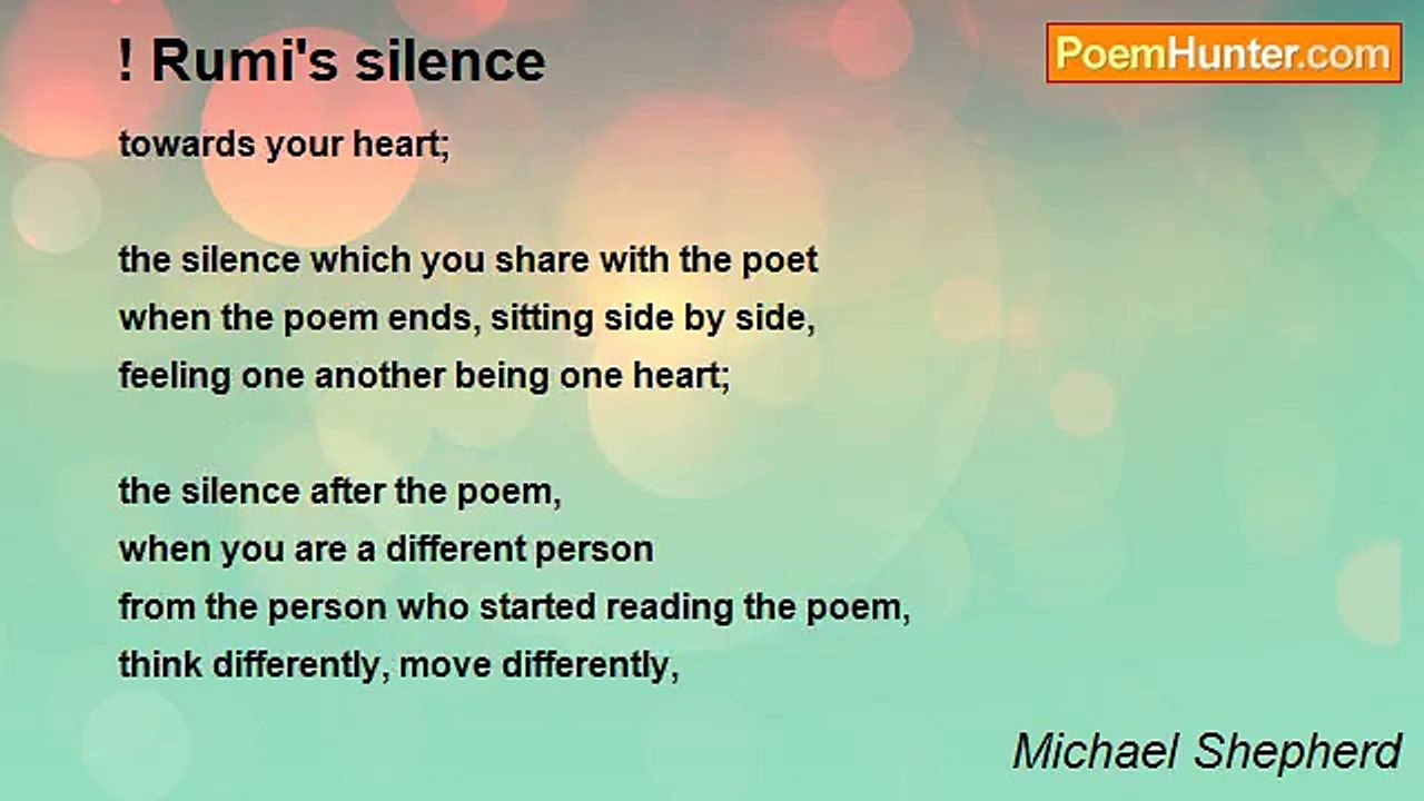 Michael Shepherd - ! Rumi's silence