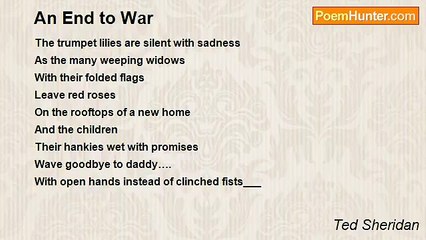 Ted Sheridan - An End to War