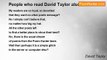 David Taylor - People who read David Taylor also read: